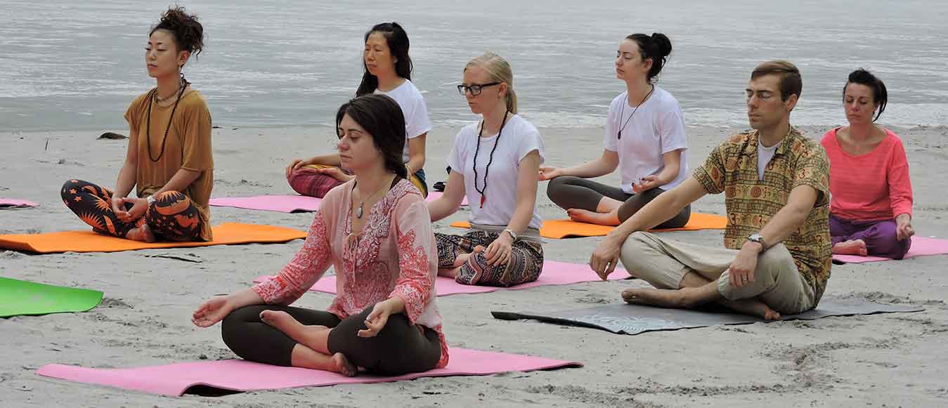 Meditation in Rishikesh, India