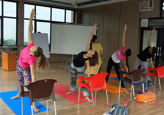 Prenatal Trikonasana Pose